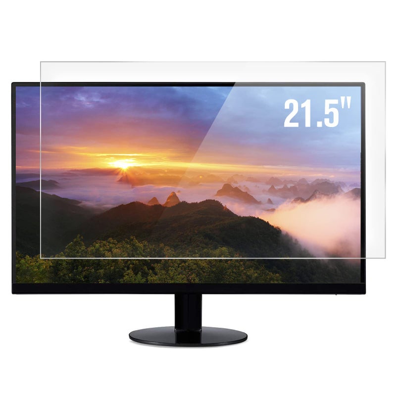 FFORITO F FORITO 2-Pack 21.5 inch Anti Glare Matte Computer Screen Protector for 16:9 Monitor, Eye Protection Computer Screen Cover Compatible with 21.5" Acer/HP/Dell/Lenovo/ASUS/LG/MSI Desktop - Image 1